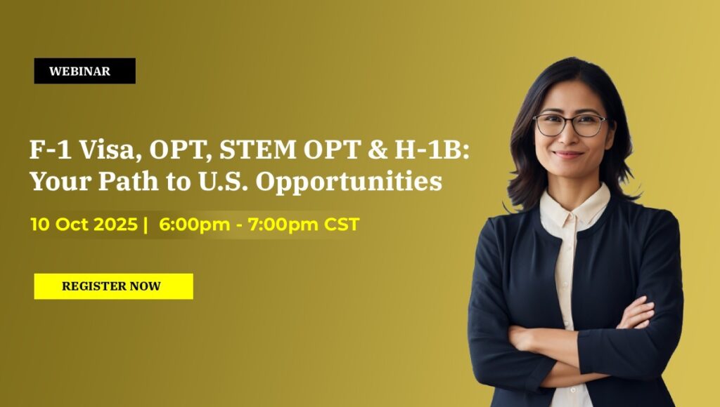 Your Path to US Opportunities webinar